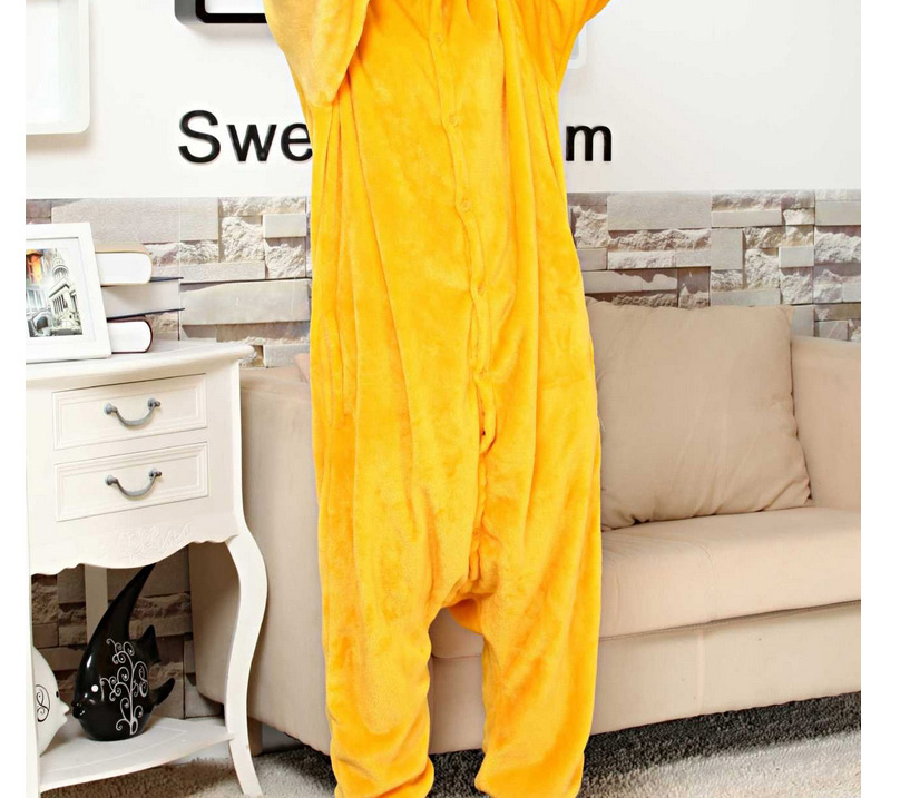 Fashion Yellow Little Yellow Dog Shape Decorated Simple Nightgown,Cartoon Pajama