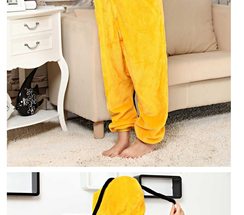 Fashion Yellow Little Yellow Dog Shape Decorated Simple Nightgown,Cartoon Pajama