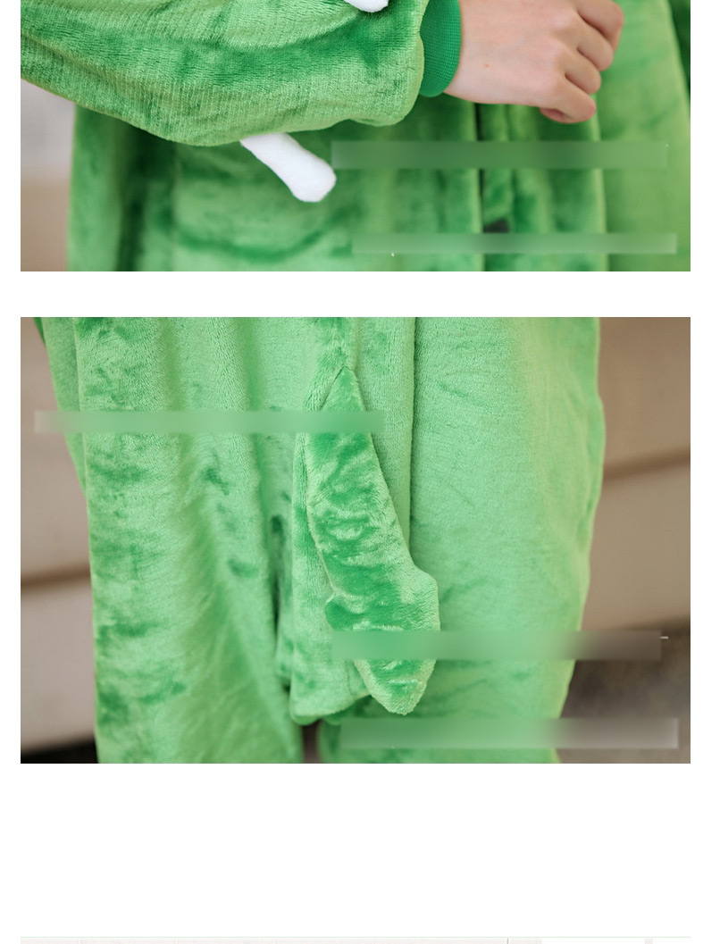 Fashion Green Monocular Blame Decorated Simple Nightgown,Cartoon Pajama