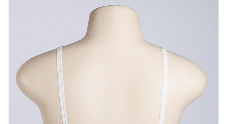 Fashion White Pure Color Decorated V Neckline Simple Vest,SLEEPWEAR & UNDERWEAR