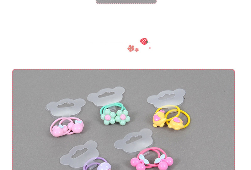 Fashion Light Pink Mouse Shape Decorated Simple Hair Band (2 Pcs),Kids Accessories