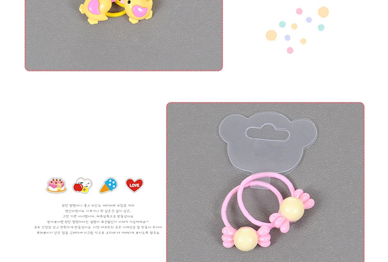 Fashion Pink Rabbit Shape Decorated Simple Hair Band (2 Pcs),Kids Accessories