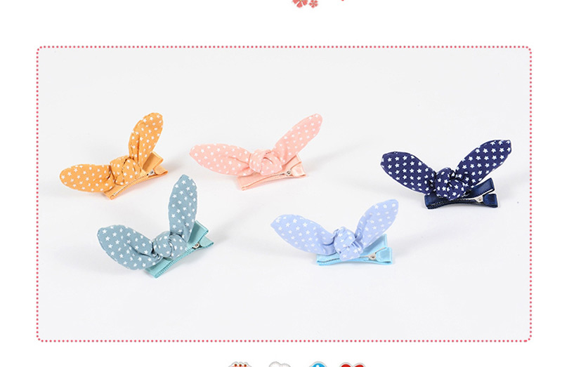 Fashion Yellow Rabbit Ears Shape Decorated Simple Hair Pin,Kids Accessories