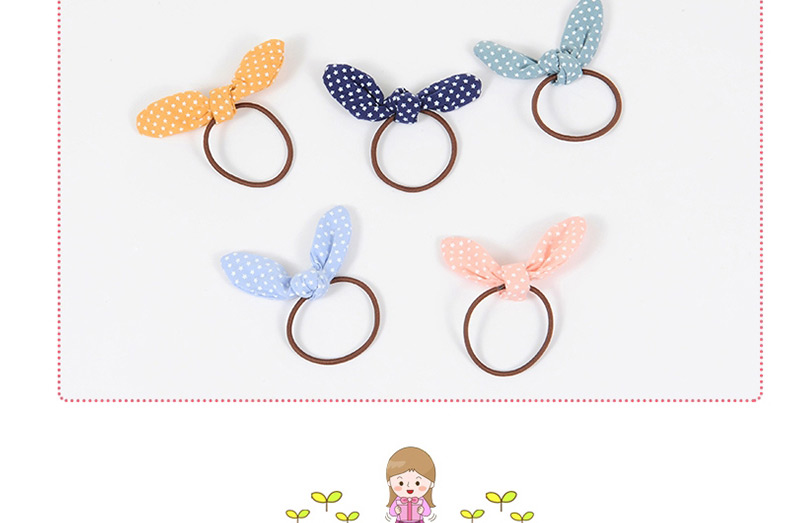 Fashion Light Blue Rabbit Ears Shape Decorated Simple Hair Pin,Kids Accessories