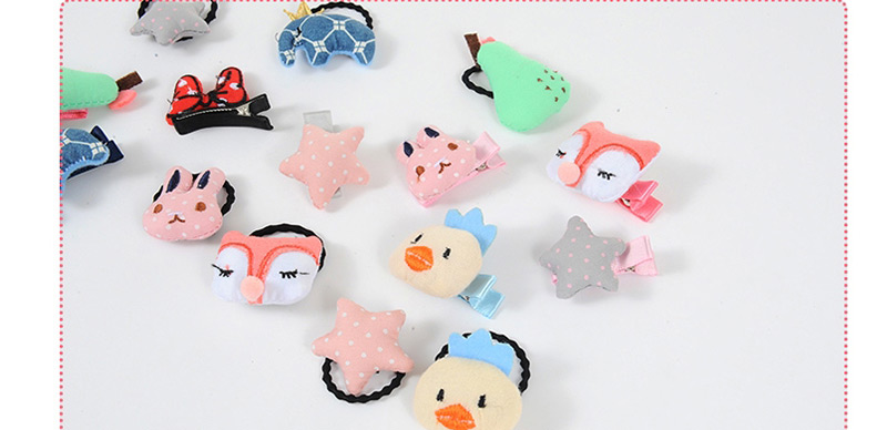 Fashion Pink+black Star Shape Decorated Simple Hair Band,Kids Accessories