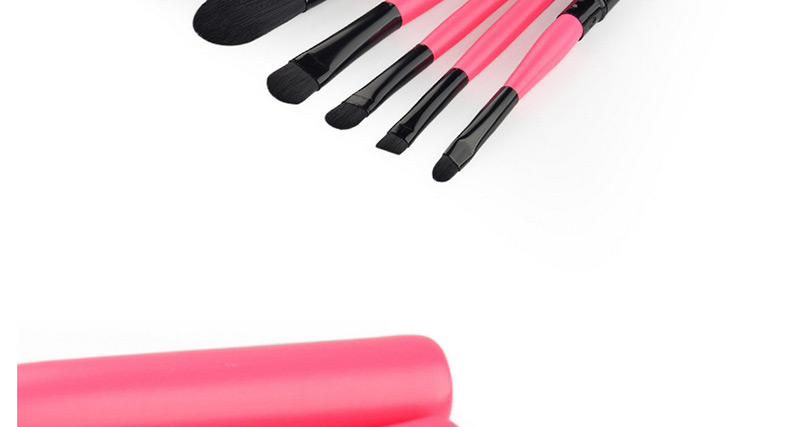 Fashion Black Pure Color Decorated Simple Makeup Brush (7 Pcs),Beauty tools