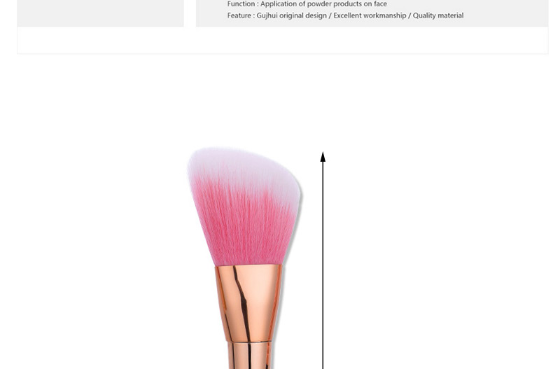 Fashion Rose Code Pure Color Decorated Simple Makeup Brush,Beauty tools