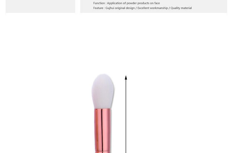 Fashion White+black Pure Color Decorated Simple Makeup Brush,Beauty tools