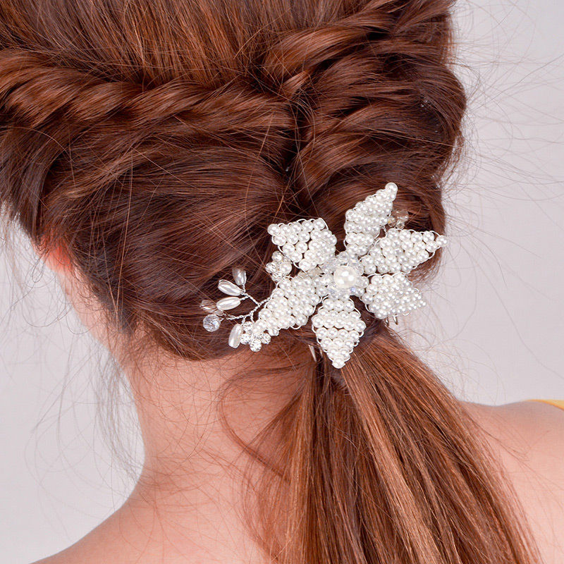Fashion White Pearl Decorated Simple Hairpin (1 Pcs),Hairpins
