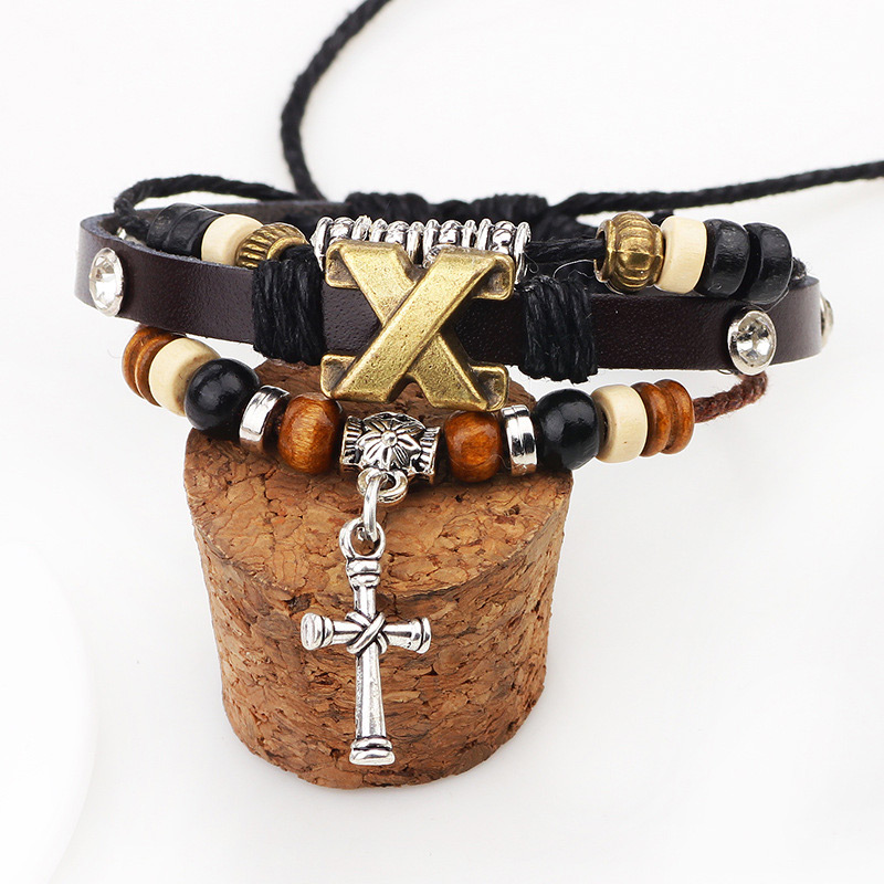 Fashion Black Cross Shape Decorated Simple Bracelet,Fashion Bracelets