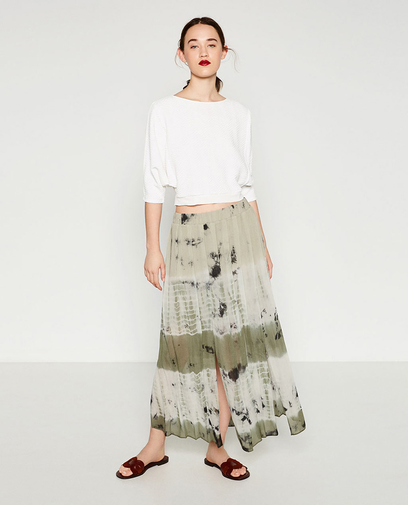 Fashion Blue+white Pure Color Decorated Simple Skirt,Skirts