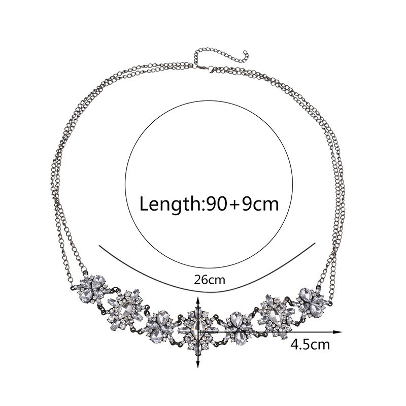 Fashion Champagne Flower Shape Decorated Simple Body Chain,Body Piercing Jewelry