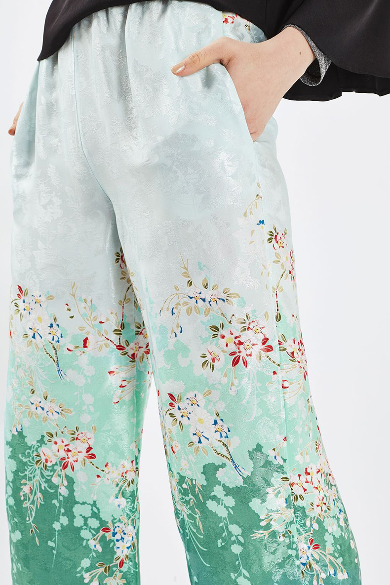 Fashion Multi-color Flower Pattern Decorated Simple Trousers,Shorts