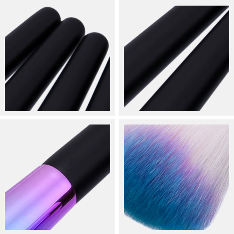 Fashion Multi-color Cone Shape Decorated Simple Makeup Brush (12 Pcs),Beauty tools