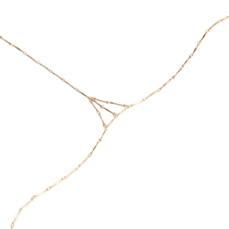 Fashion Gold Color Pure Color Decorated Simple Body Chain,Body Piercing Jewelry