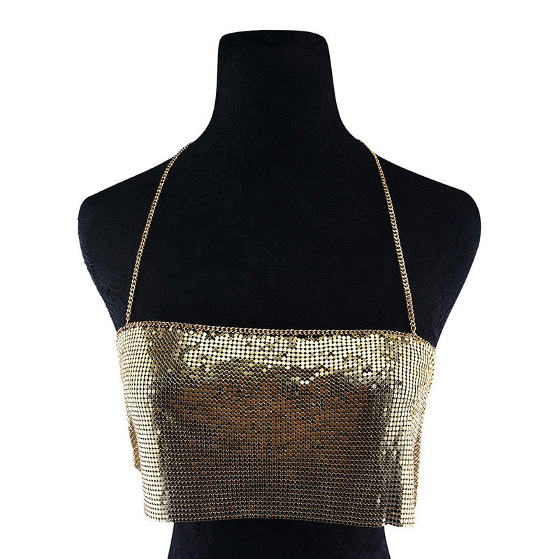 Fashion Gold Color Sequins Decorated Pure Color Body Chain,Body Piercing Jewelry