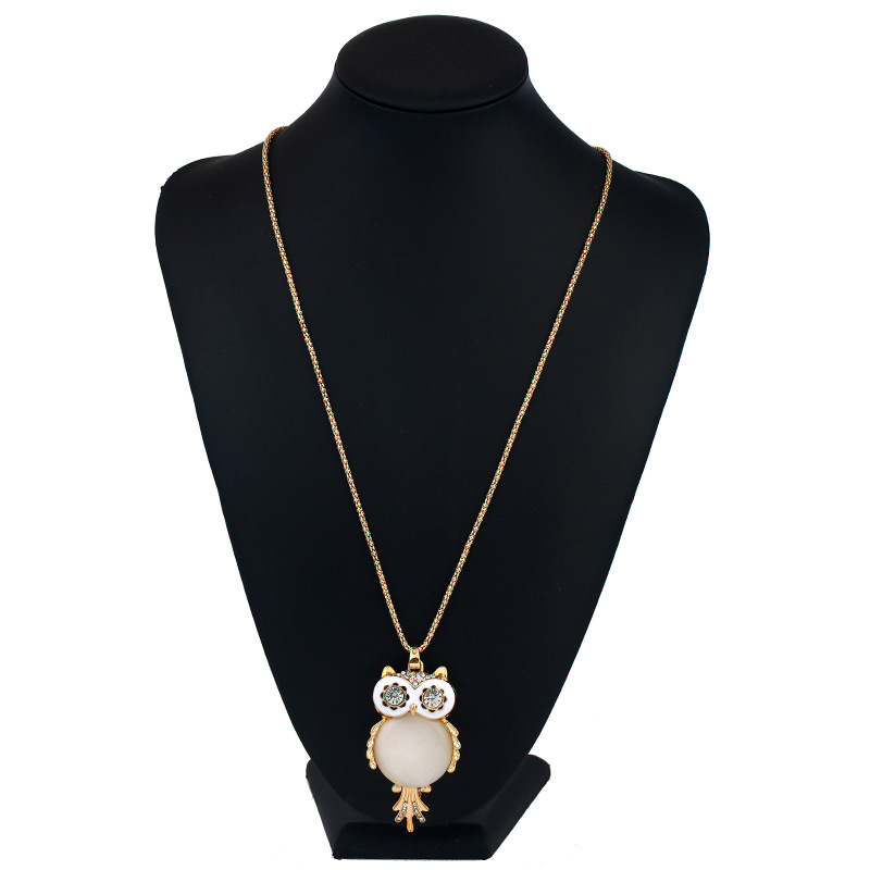 Fashion Gold Color Owl Shape Pendant Decorated Simple Necklace,Pendants