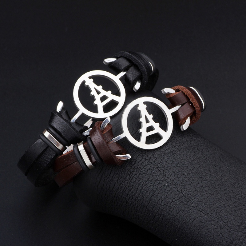 Vintage Black Tower Shape Decorated Bracelet,Bracelets