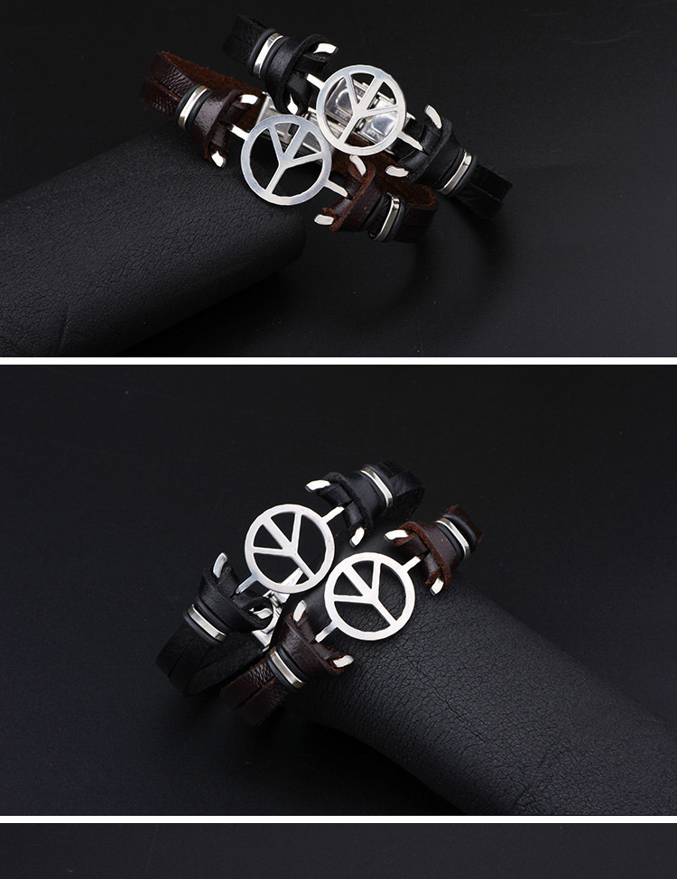 Vintage Black Hollow Out Decorated Bracelet,Bracelets