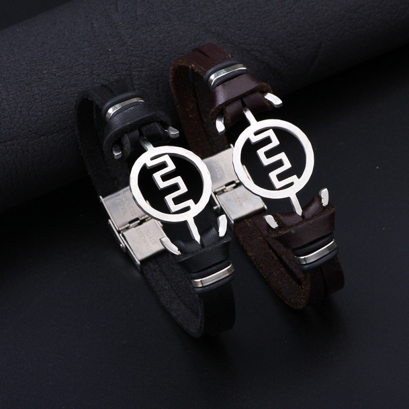 Vintage Black Round Shape Decorated Bracelet,Bracelets