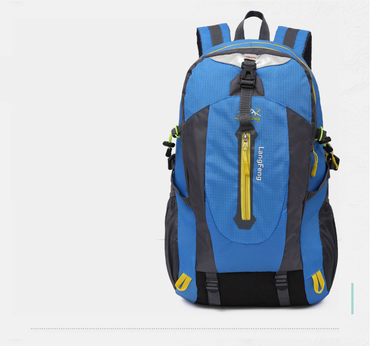 Fashion Blue Letter Shape Decorated Backpack,Backpack