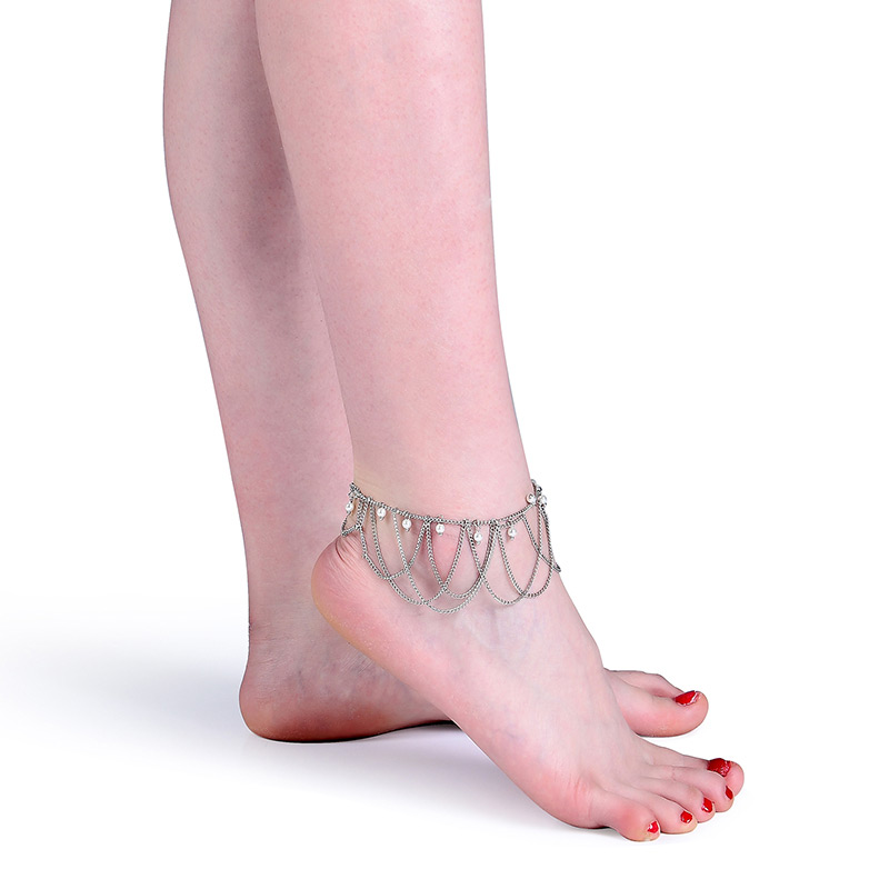Elegant Silver Color Hollow Out Decorated Anklet,Fashion Anklets