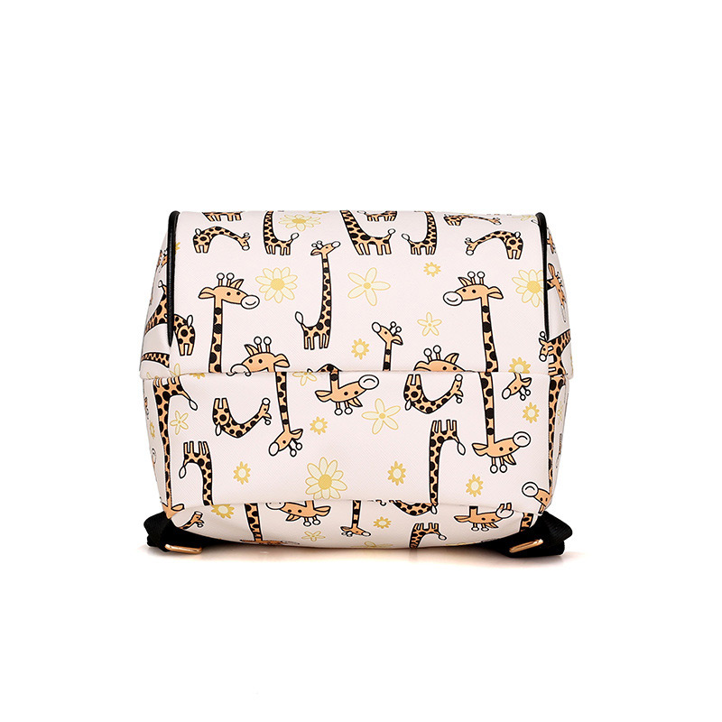 Lovely White Giraffe Pattern Decorated Backpack,Backpack
