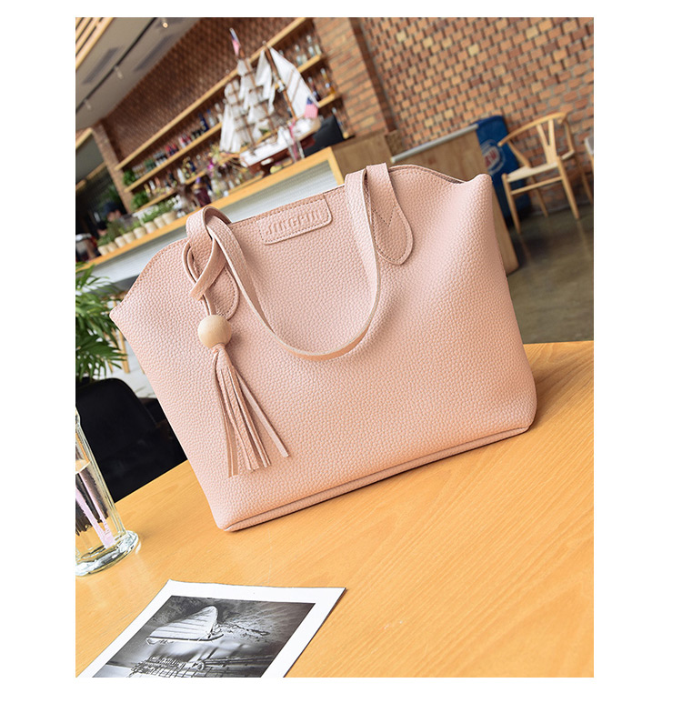 Elegant Brown Round Shape Decorated Bags (3pcs),Messenger bags