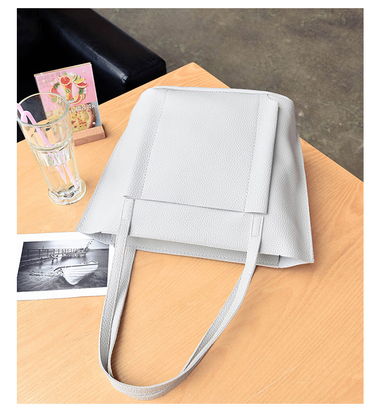 Fashion Gray Pure Color Decorated Bags (4pcs),Messenger bags