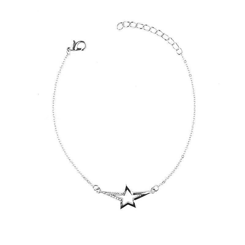 Fashion Silver Color Stat Shape Decorated Anklet,Fashion Anklets