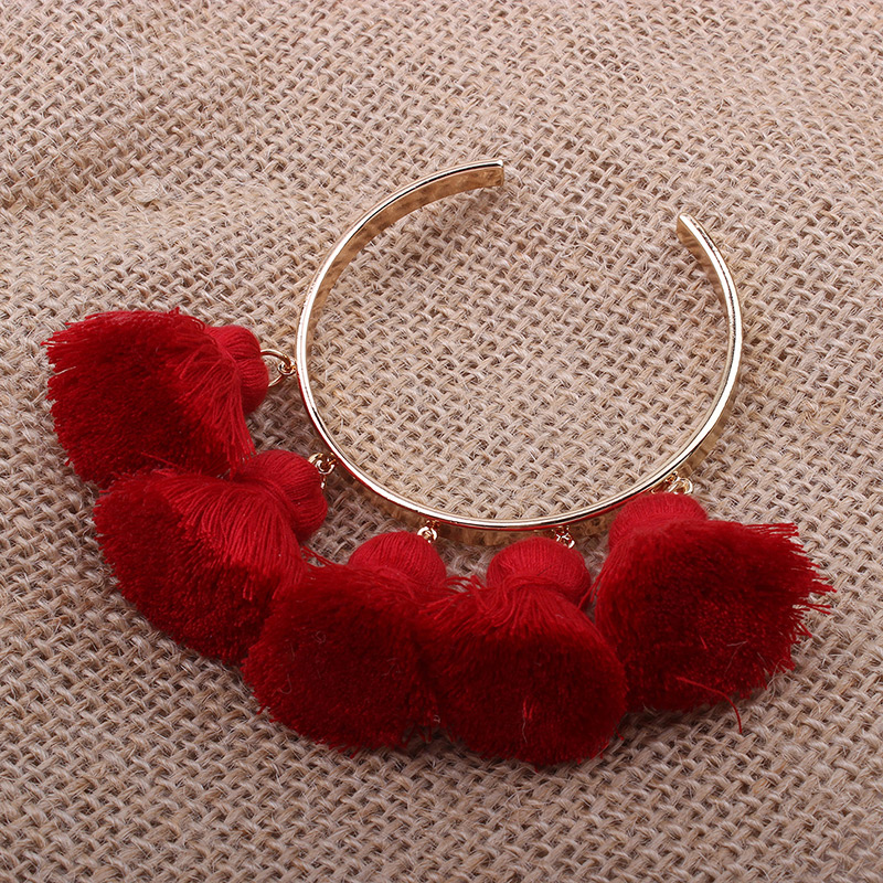 Fashion Red Pure Color Decorated Bracelet,Fashion Bangles