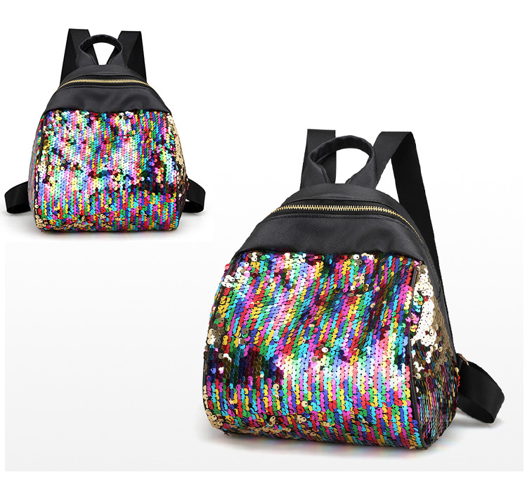 Fashion Multi-color Sequins Decorated Shoulder Bag,Backpack