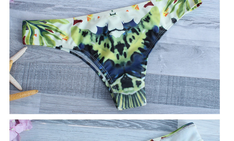 Lovely Beige Flower Decorated Swimwear,Bikini Sets