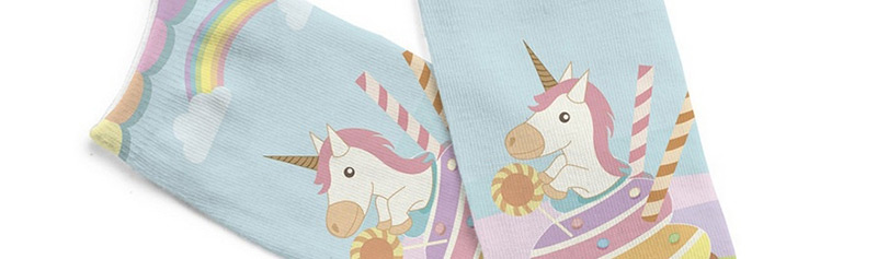 Lovely Multicolor Unicorn Pattern Decorated Socks,Fashion Socks