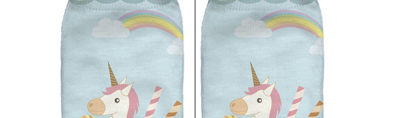 Lovely Multicolor Unicorn Pattern Decorated Socks,Fashion Socks