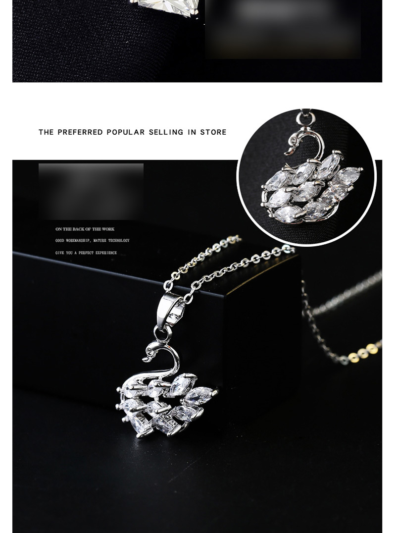 Fashion Silver Color Crown Shape Decorated Necklace,Pendants