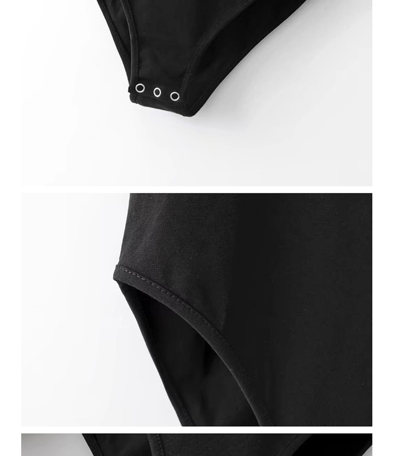 Sexy Black Cherry Shape Decorated Swimwear,Pants