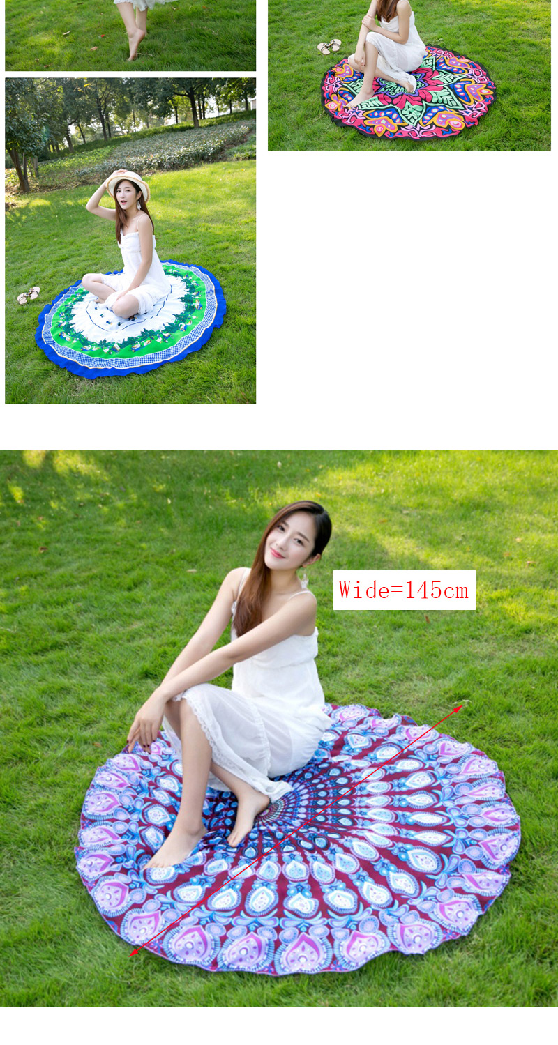 Fashion White Flower Pattern Decorated Beach Scarf,Cover-Ups