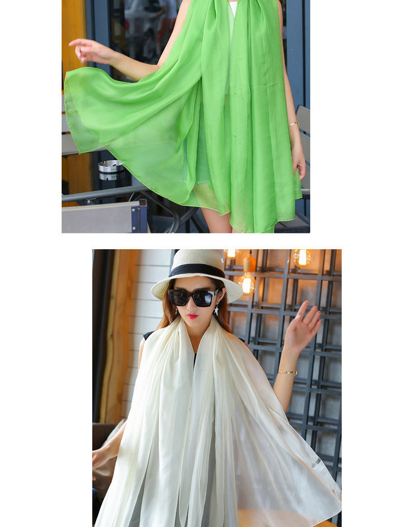 Fashion Green Pure Color Decorated Scarf,Thin Scaves