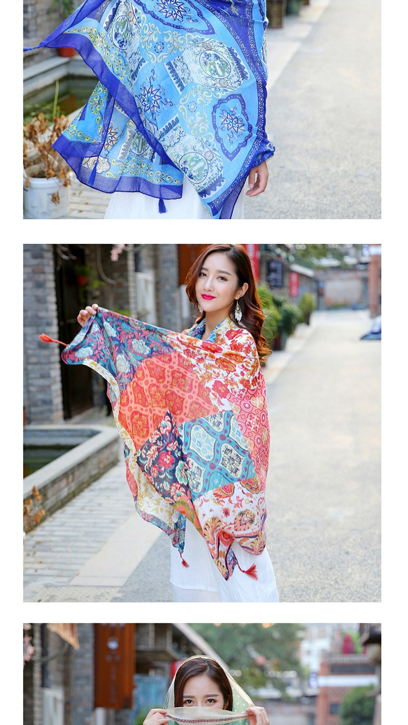 Fashion Multi-color Flower Pattern Decorated Scarf,Thin Scaves