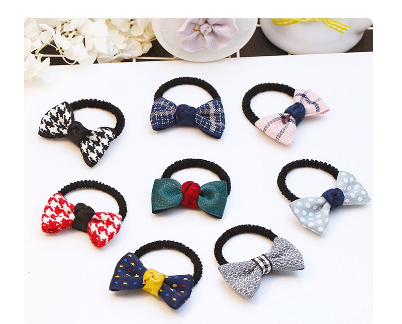 Fashion Navy+gold Color Bowknot Pattern Decorated Hair Band,Kids Accessories
