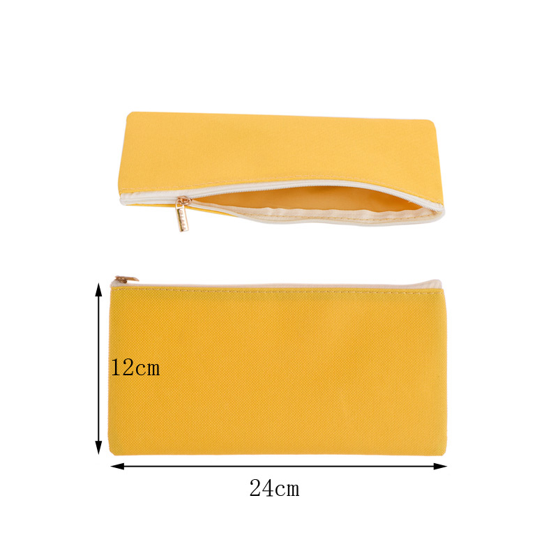 Fashion Yellow Square Shape Decorated Cosmetic Bag,Beauty tools
