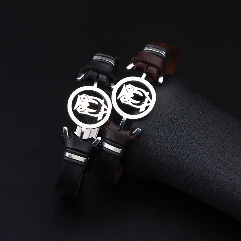 Fashion Black Owl Shape Decorated Bracelet,Bracelets