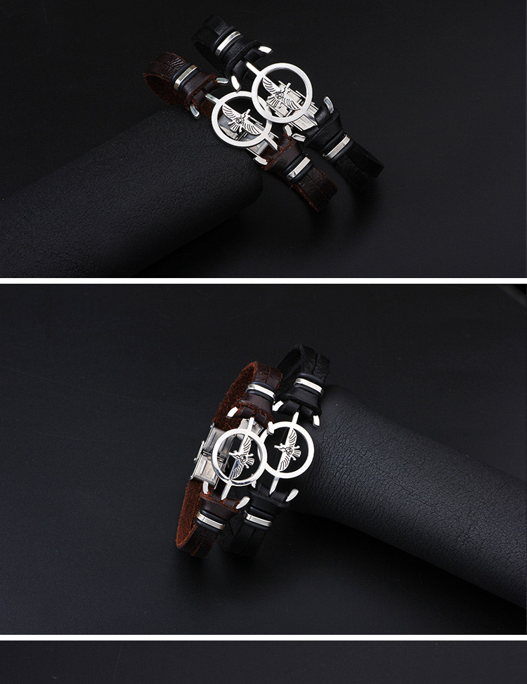 Fashion Black Eagle Shape Decorated Bracelet,Bracelets