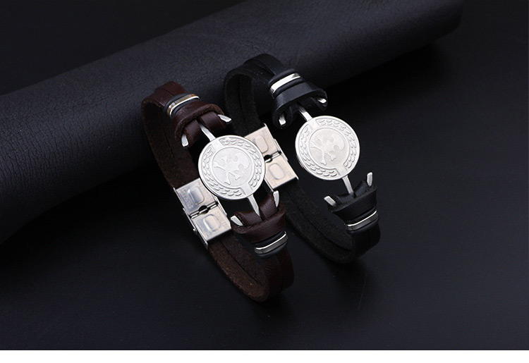 Fashion Brown Skull Pattern Decorated Bracelet,Bracelets