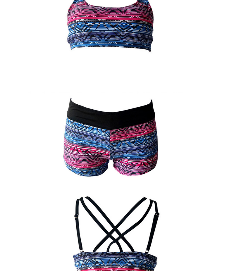 Fashion Multi-color Color Matching Decorated Bikini (3 Pcs),Bikini Sets