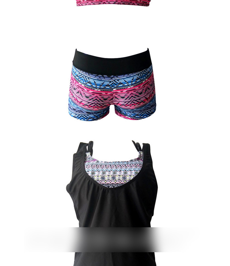 Fashion Multi-color Color Matching Decorated Bikini (3 Pcs),Bikini Sets