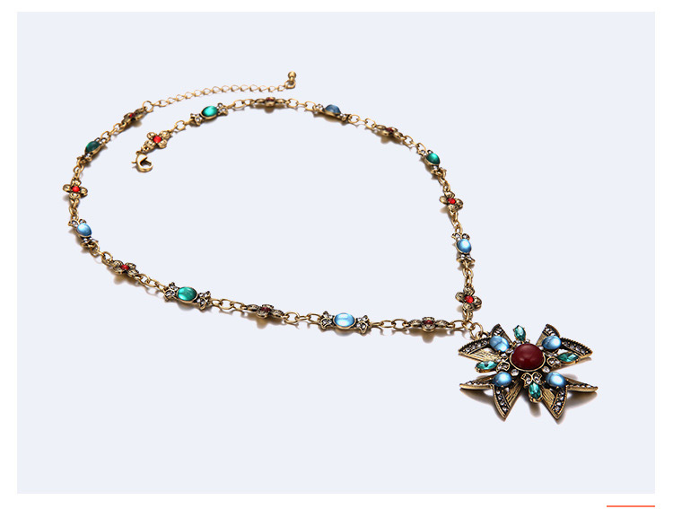 Fashion Gold Color Cross Shape Decorated Necklace,Pendants