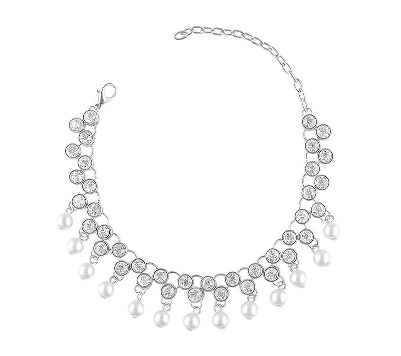 Fashion Silver Color Tassel Decorated Anklet,Fashion Anklets