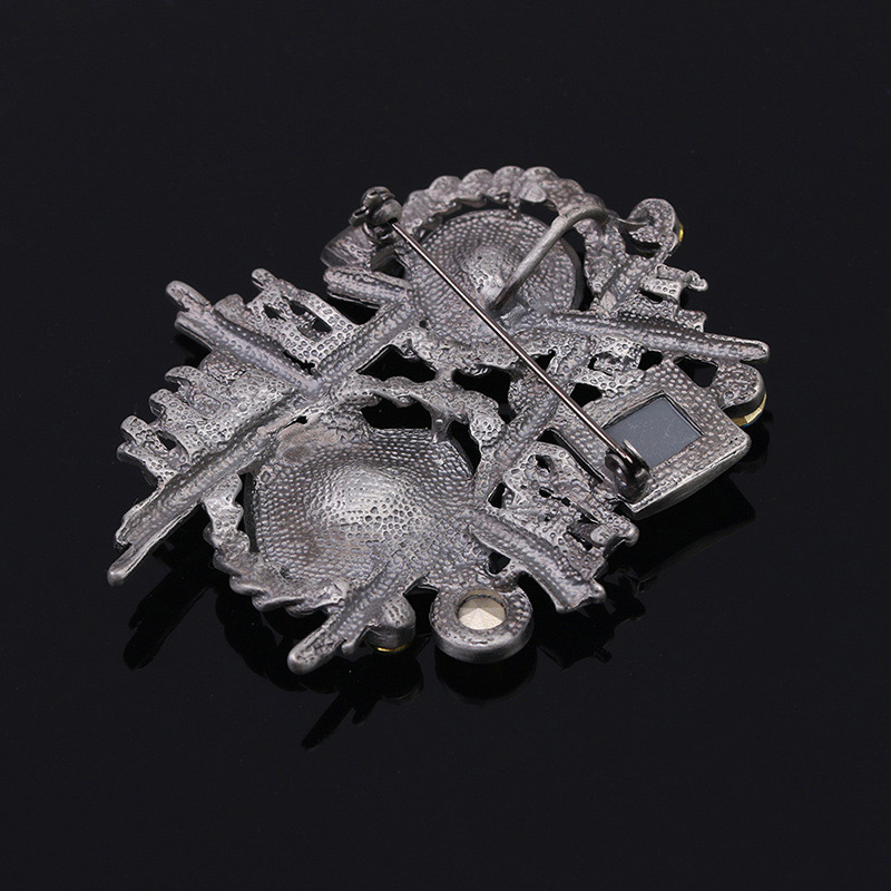 Fashion Antique Tin Diamond Decorated Brooch,Korean Brooches